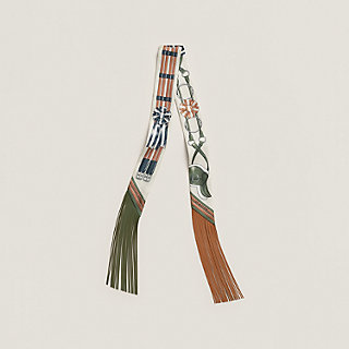 Jumping leather fringes Twilly | Hermès USA